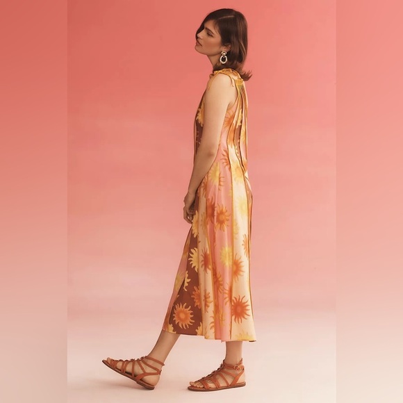 Farm Rio x Anthropologie One-Shoulder Seamed A-Line Dress - Picture 2 of 7